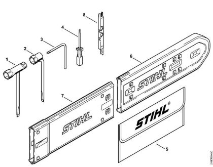 Motosierras de gasolina (MS) MS 441 C-MQ Herramientas, Accesorios extra de la marca Stihl