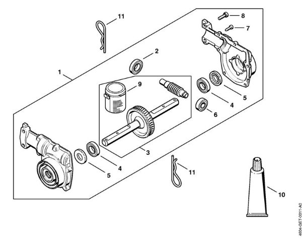 Multimotor (MM) MM 56 Caja reductora de la marca Stihl