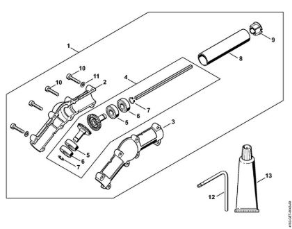 Podadoras en altura (HT) HT 100 Caja reductora angular de la marca Stihl