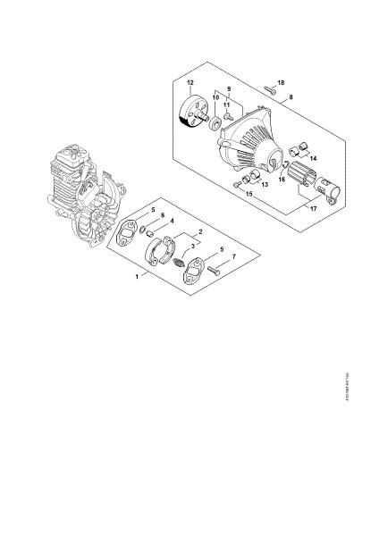 Imagen de Embrague, Carcasa del ventilador HT 105