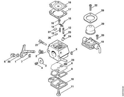 Podadoras en altura (HT) HT 70 Carburador C1Q-S45   1 48 792 225 (16.2001) de la marca Stihl