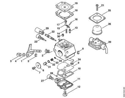 Podadoras en altura (HT) HT 70 Carburador C1Q-S63 (15.2003) de la marca Stihl