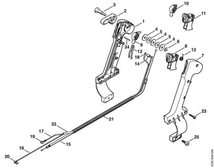 Atomizadores (SR) SR 340 Empuóadura de mando de la marca Stihl