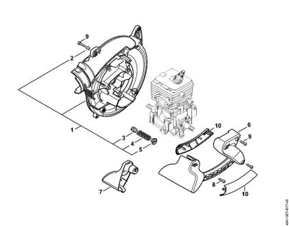 Sopladores (BG, BR) BG 86 C-E Carcasa del ventilador interior de la marca Stihl