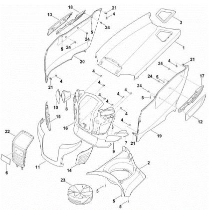 Imagen de D - Capá del motor RT 4097.1 SX