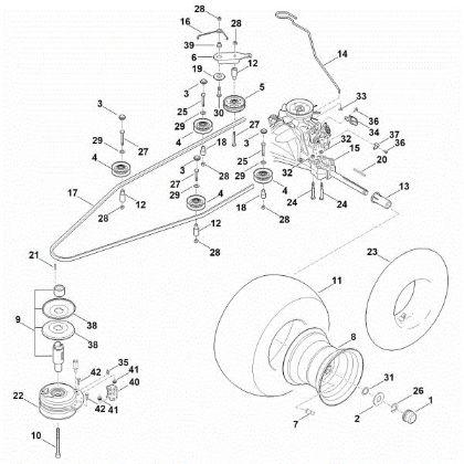 Imagen de I - Caja de cambios, rueda trasera, embrague de cuchilla RT 5112.1 Z