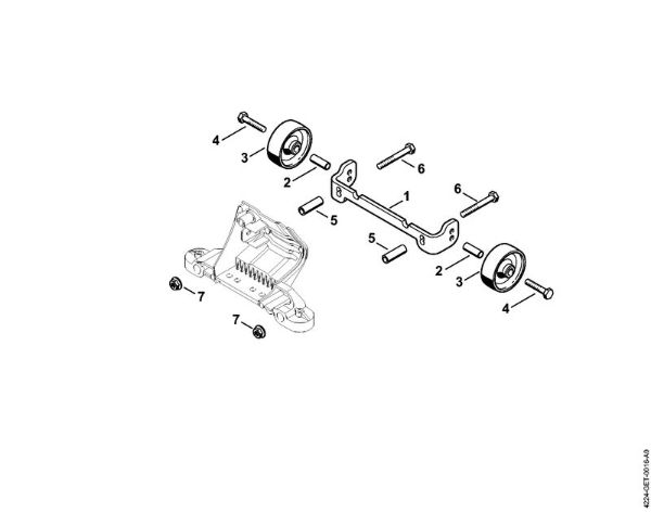 Tronzadoras (TS) TS 420 Juego de acople ruedas de la marca Stihl