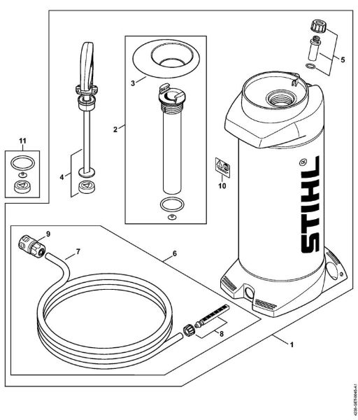 Tronzadoras (TS) TS 480i-A Depósito de agua a presión de la marca Stihl