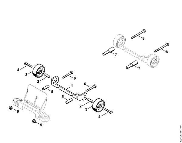 Tronzadoras (TS) TS 800 Juego de acople ruedas de la marca Stihl