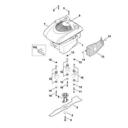 Imagen de E - Motor, cuchilla MB 3 RT