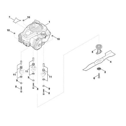 Imagen de D - Motor, cuchilla MB 3.1 RTX