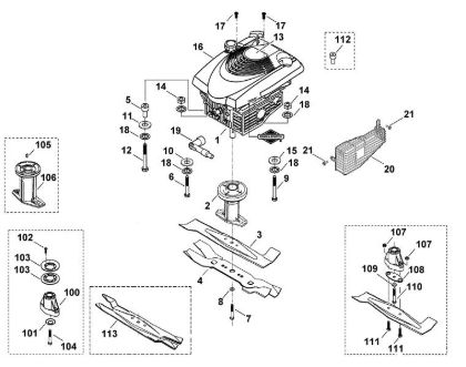 Imagen de F - Motor, cuchilla MB 455