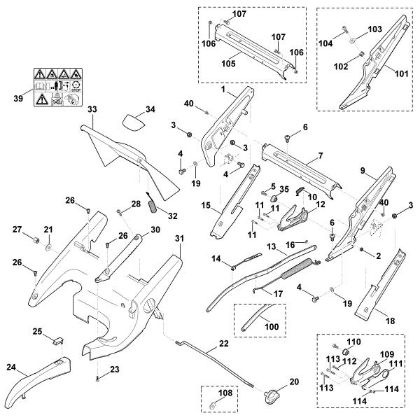 Imagen de C - Bastidor, ajuste de altura MB 650.0 OS