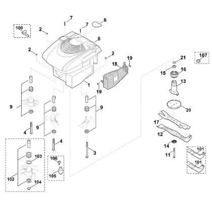 Imagen de F - Motor, cuchilla MB 650.0 VM