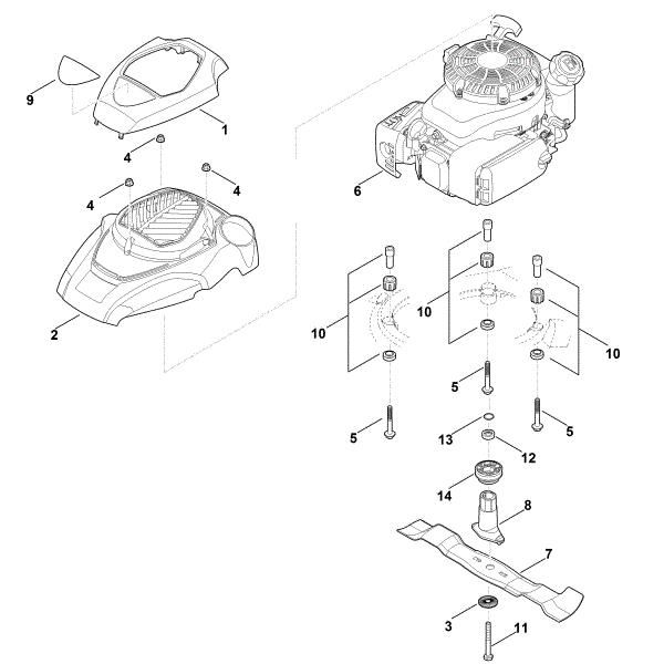 Imagen de F - Motor, cuchilla MB 650.3 T