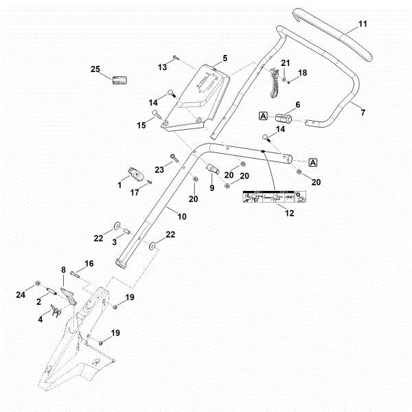 Imagen de B - Parte inferior de manillar MB 650.3 VS