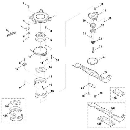Imagen de I - Cuchilla, embrague de cuchilla MB 655.0 GS