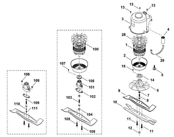 Imagen de D - Motor, cuchilla ME 450 M