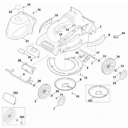 Imagen de D - Carcasa, chasis ME 545.0 C