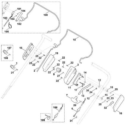 Imagen de A - Parte superior de manillar LB 540