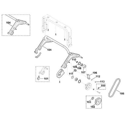 Imagen de E1 - Eje trasero, Accionamiento LB 540
