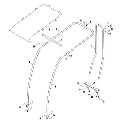 Imagen de A - Techo parasol ASD 500