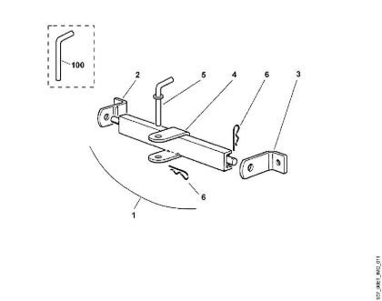Accesorios RC 700 A - Dispositivo de remolque de la marca Viking