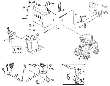 Imagen de H - Componentes eláctricos MF 460