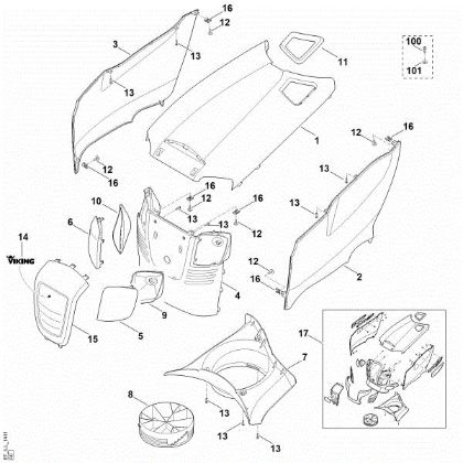 Imagen de E - Capá del motor MT 5097.0 C