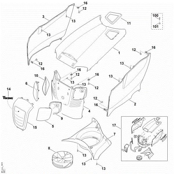 Imagen de E - Capá del motor MT 5097.0 C