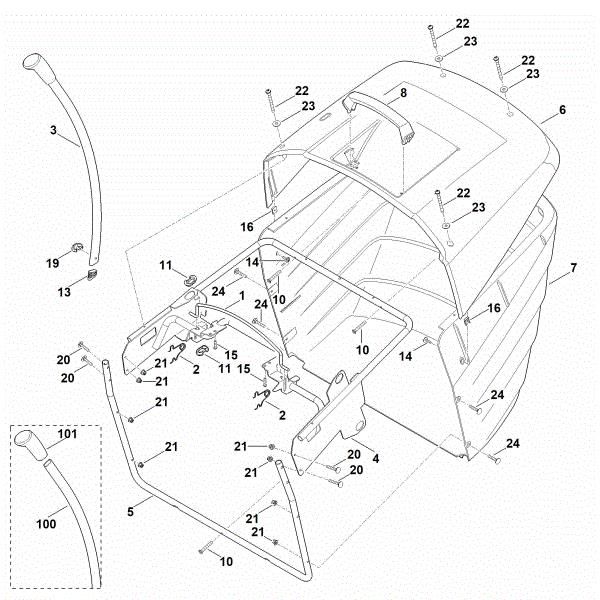 Imagen de N - Saco recogedor de hierba MT 5097.1