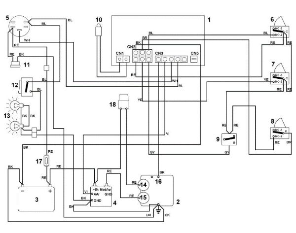 Imagen de K - Esquema de conexiones MT 545 L