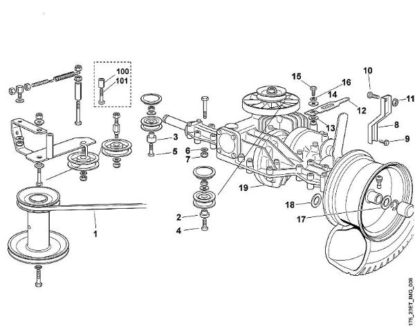 MT MT 580 F1 - Caja reductora de la marca Viking