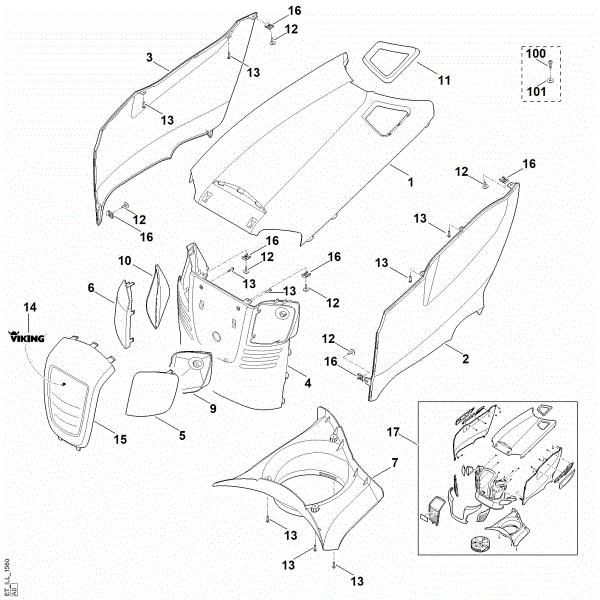 Imagen de E - Capá del motor MT 6112.0 K