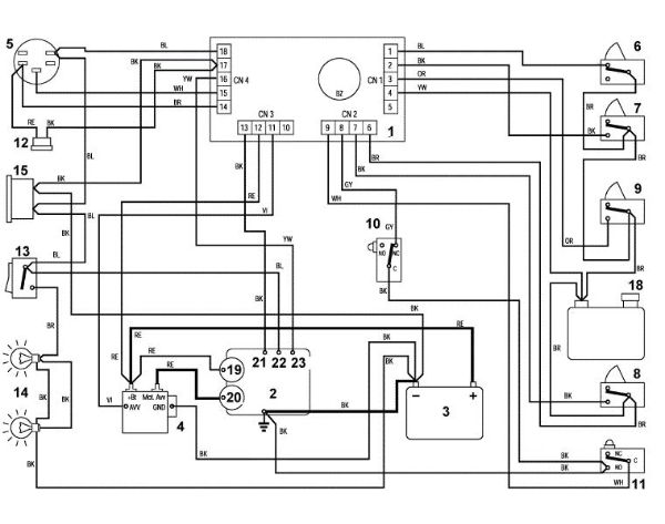 Imagen de Q1 - Esquema de conexiones MT 785 S MT 785