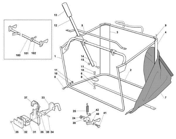 Imagen de K - Saco recogedor de hierba MT 785 S