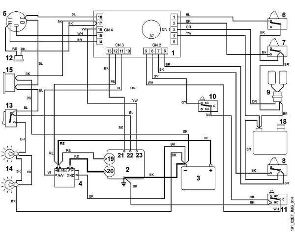 MT MT 790 N - Esquema de conexiones de la marca Viking