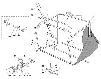 Imagen de J - Saco recogedor de hierba MT 795