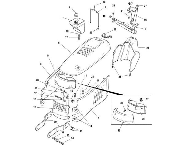 Imagen de F - Capá del motor MT 830