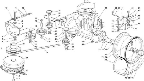Transmission OM 102C/18,5H Cat.2010 Garden tractor
