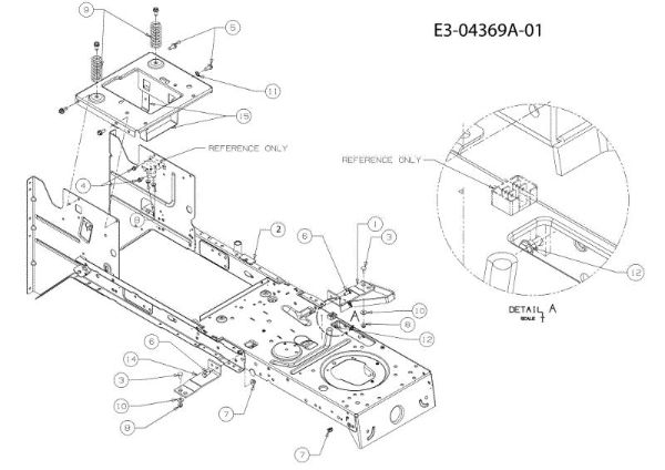 Frame KROSSER 92/15,5 T Cat.2010 Garden tractor