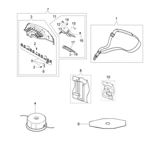 Accessories OM 43 Brushcutter