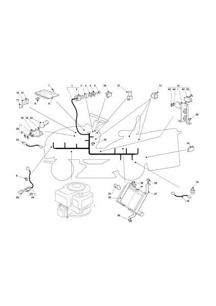 Electrical parts OM 101C/16K H Cat.2012 Garden tractor