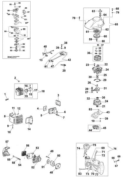 Motor assy HT 27 Hedgetrimmer