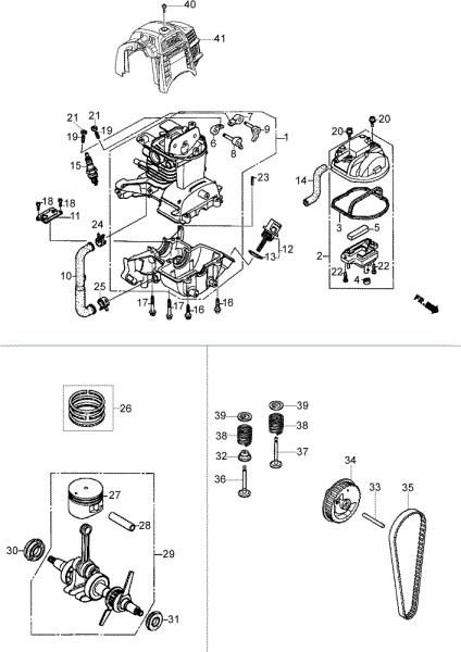 Engine BC 260 4S Brushcutter
