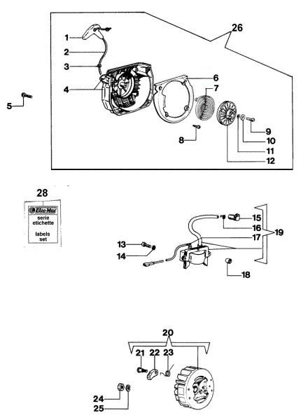 Starter assy 350AF Super Chainsaw