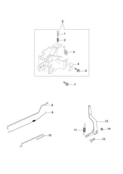 Palnca compl. G 48 TK ALLROAD EXA 4 (K650) Cortacésped