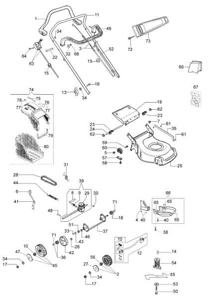 Despiece G 53 TK COMFORT PLUS (K650) Cortacesped