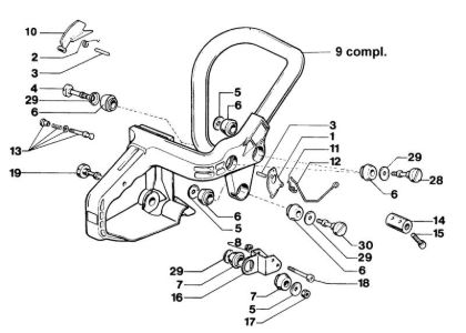 Empunadura 350AF Super Motosierra